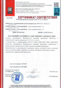 Сертификат ISO 27001 Домодедово Разработка и сертификация системы ХАССП